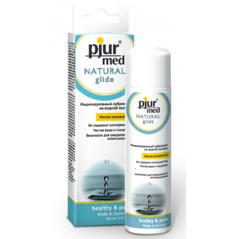 Нейтральный лубрикант на водной основе pjur MED Natural glide - 100 мл.