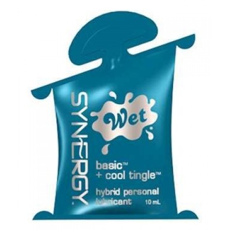 Гибридный лубрикант с охлаждающим эффектом Wet Synergy Cool Tingle - 10 мл.